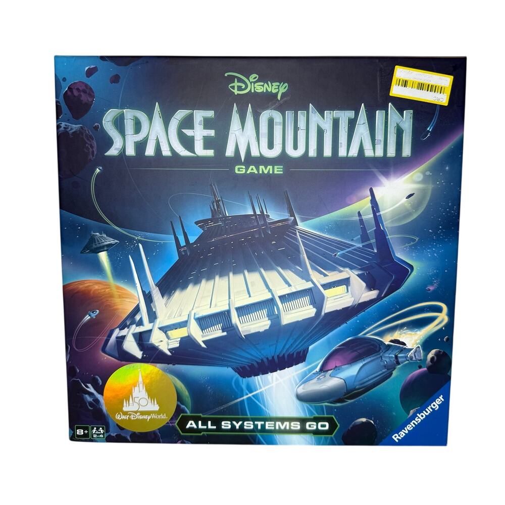 Disney’s Space Mountain All Systems Go Board Game, New-Sealed